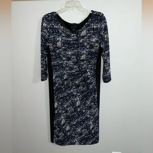 Evan Picone Black Label Stretch Knit Sheath Dress Size 14